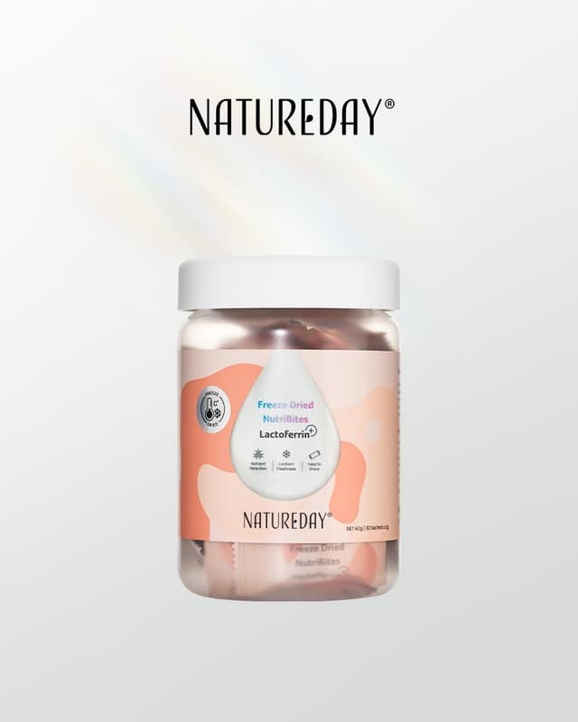NATUREDAY Lactoferrin Freeze-Dried Cubes (Immunity), 30 cubes/jar